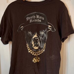 Death Row Records Black Dog Graphic T-Shirt